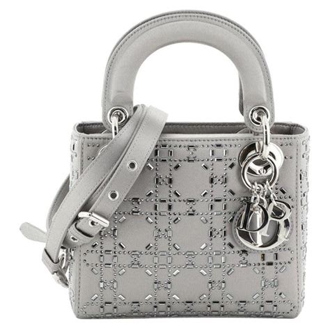 Christian Dior Lady Dior Bag Crystal Embellished Cannage Quilt 